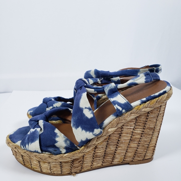 SONOMA Tye Dye WEDGE SANDALS - Picture 4 of 7